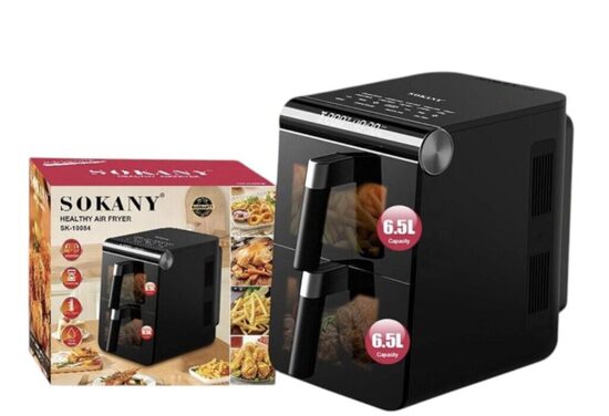  Karšto oro gruzdintuvė su liečiamu ekranu 13 litrų talpa ir dvigubos zonos technologija, Sokany SK-10084